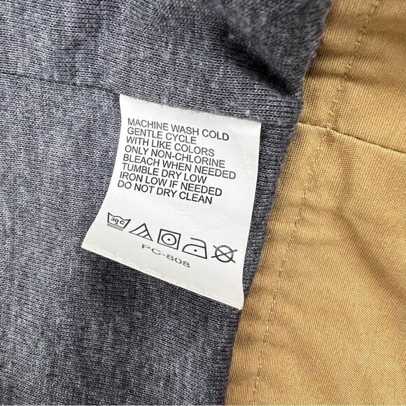 Timberland Soft Shell Jacket Beige Tan Cotton Nylon Water Repellent Size L - Picture 6 of 9